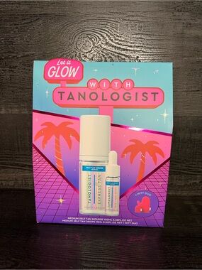 Tanologist Self Tan Mousse & Drops Set - Pink & Teal Packaging